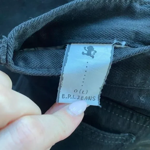 BLACK JEAN SKIRT - Picture 4 of 9